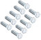 sourcing map 7/16-14 * 1-1/2 Vis à tête hexagone boulon fix acie carbone classe 5 UNC 10pcs