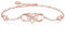 Billie Bijoux 925 Sterling Silber Unendlichkeit Armband Liebe für immer Unendlichkeit Herz Weißes Gold überzogen Diamant verstellbare Armband beste Geschenk für Frauen Mädchen (Rose Gold)