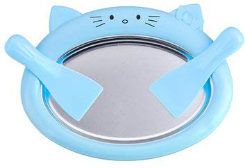 TuToy Fried Ice Machine Diy Ice Cream Pizza Pudding Maker Food Grade Mat Frozen Pan Ice Roll - Blue