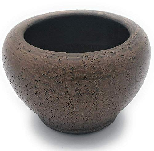 Maceta de barro rustica CALABAZA P exterior e interior 10 cm x 16 cm