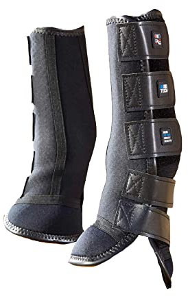 Premier Equine Turnout/Mud Fever Boots Outdoor- und Paddock Gamasche Größe L, Farbe Black