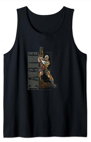 Marvel X-Men Cable Action Pose Vintage Tank Top