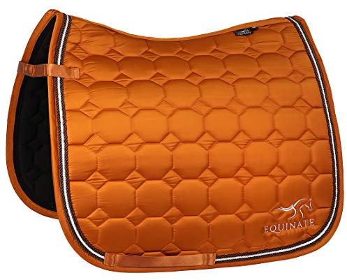 Equinate Satin Schabracke Madison Warmblut DR Dressur Kupfer