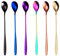 GRÄWE Set di Cucchiai per Latte Macchiato, Multicolore, 6 pz, Cucchiai lunghi, Cucchiai da dessert, Cucchiai da gelato, Cucchiai per caffè freddo, Acciaio inossidabile, lavabili in lavastoviglie