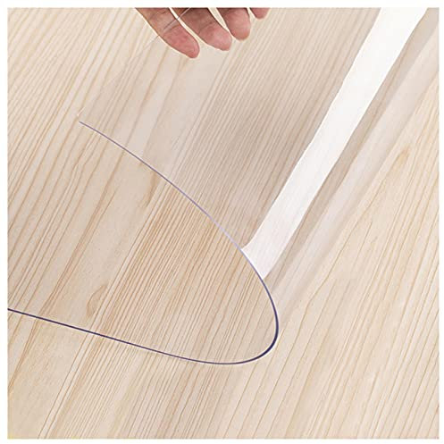 Glasklar Tischfolie,PVC Tischabdeckung Abwischbar Film Transparent Tischdecke Schutzfolie Tischschutz Lebensmittelgeeignet Durchsichtig Tischschoner (Dicke:1.6mm,Größe:30x35cm/11.8x13.8in)