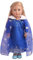 DUORUIMI Puppenkleidung Prinzessin Queen Kleid Outfit mit Umhang für American Girl Puppe, 45,7 cm Schneeflockenmuster