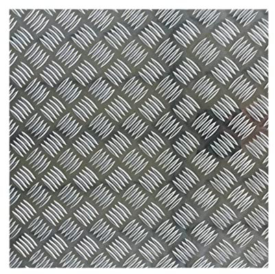 Jonoisax Chapa de Aluminio, diseño de Productos de construcción Placa de Aluminio Antideslizante tratable térmicamente y Resistente a la corrosión,3 * 300 * 300mm