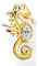 Thomas Sabo Einzel Ohrstecker Seepferdchen vergoldetes Silber H2236-414-14