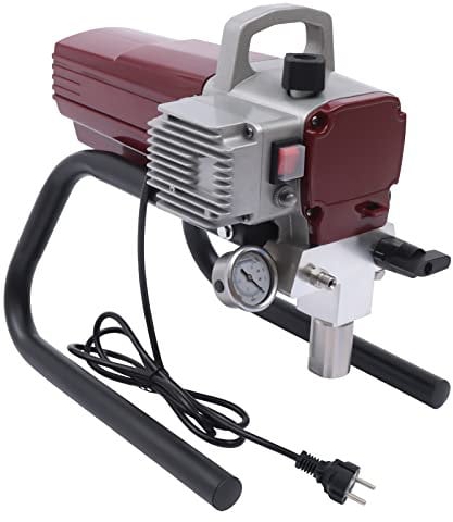 Airless Farbsprühgerät Farbsprühsystem 1800W Airless Spritzlackiermaschine Airless Paint Sprayer Lackiergerät Spritzgerät für Wandfarbe Lack Lasur mit Sprühdüse, Spritzschlauch & Verlängerungsstange