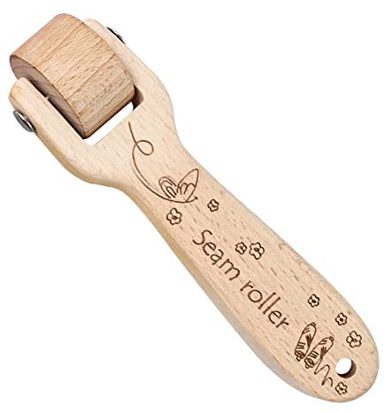 Sewing Seam Roller - Wood Roller Presser for Quilting - Practical Wheel Accessories to Quilt, Rip, Stitch, Sew Leathers, Fabrics, and Clothes