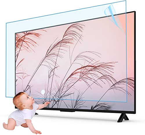 JQZWXX Film De Protection D'écran TV Anti-Reflets 43-70 Pouces, Anti-Lumière Bleue, Anti-UV, Surface Mate, Anti-Rayures, Protège Les Yeux, Soulage La Fatigue - Plusieurs Tailles / 43in942x529mm