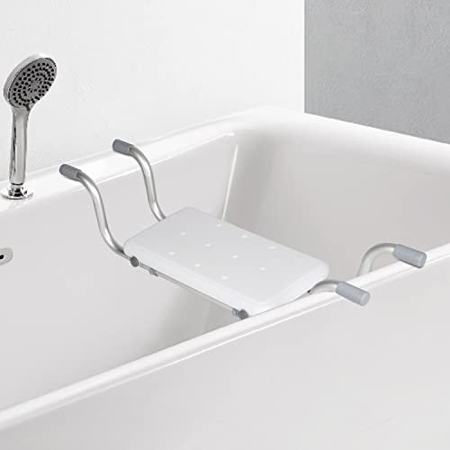 Izrielar Badewannensitz für Senioren, mit Einstellbarer und Rutschfestem Design - Sitzbrett, Badebrett, Badehocker für Verschiedene Badewannengrößen geeignet und belastbar bis 136kg