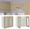 FIRBNUS Meuble de Cuisine Armoire en Verre Suspendue Chêne Sonoma 60x31x60 cm Aggloméré Armoire de Rangement Grande Capacité Largement Utilisée dans Restaurants Hôtels Lieu de Travail