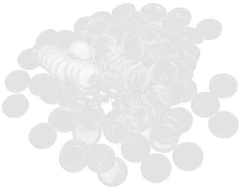Xiaojikuaipao Lot de 100 étuis pour pièces de monnaie, porte-capsules, transparents, ronds, 36 mm