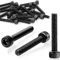 SWTYExt 60 Stück Innensechskantschraube M3x25mm Zylinderschrauben mit Innensechskant Kohlenstoffstahl Schrauben Vollgewinde Sechskantschrauben Schwarz Inbusschrauben für Reparaturwerkzeugzubehör