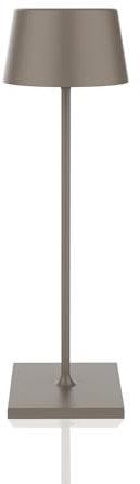 Palmina 842, Led Tischlampe Dimmbar,4400mah Led Tischlampe Kabellos,IP54-Schutz,Lampe Für Den Innen-/Außenbereich,Geeignet Für Abendessen,Lesen, Schlafzimmer,Garten Und Vieles Mehr/Khaki