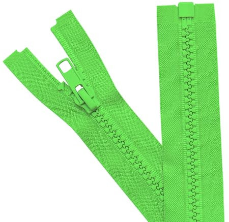 Sawoake 2 Stück #5 20 cm Trennende Jacke Reißverschlüsse für Nähen Mäntel Jacke Reißverschluss grün geformte Kunststoff Reißverschlüsse Bulk Tailor DIY Nähwerkzeuge für Kleidungsstück/Taschen