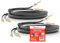 Nakamichi Excel Series Connettore Banana Placcato in Oro 24k con Cavo degli Altoparlanti in Rame Senza Ossigeno al 99.9% (OFC) Intrecciato Certificato CL2 - Nero (12AWG / 3ft / 0,9m) 2 Pacchi
