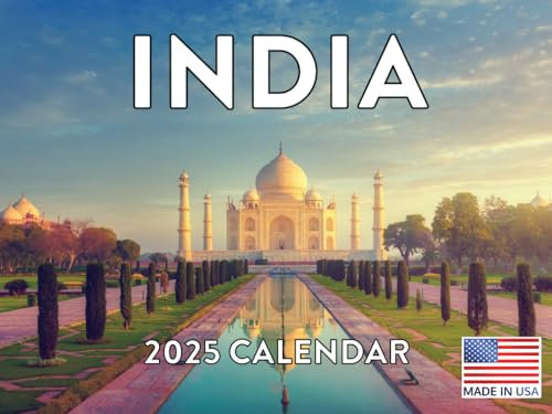 Indien Reise-Fotokalender 2025, Monats-Wandkalender, 12 Monate