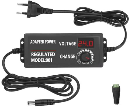 Arotelicht Transformador LED 3-24V Fuente de Alimentación ajustable DC 3A Adaptador de corriente LED Adaptador Enchufe Transformador de potencia para SMD5050 SMD3528 Tira de LED Luz LED RGB