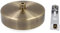 Metall Baldachin (Decken Rose) mit Bajonett-Befestigung/Deckenbaldachin für Hängeleuchte inkl. Zugentlastung | Ø 100 mm | Höhe 25 mm (Antik Messing)