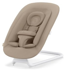 CYBEX Gold Bouncer, Babywippe mit Komforteinlage, Almond Beige | Babywippe mit Komforteinlage, kompatibel mit LEMO und CLICK&FOLD, ab Geburt bis 3 Jahre, verstellbare Rückenlehne