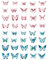 KGDUYC 80 pcs mit 2 Themen Schmetterlings-Aufkleber-Set, Eiskristalle, holografisch, PET, glänzend, Kunstharz,Simulierter Schmetterling，wasserfest, transparent, Aufkleber für Scrapbooking-Zubehör