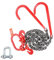 VEVOR G80 V Bridle Chain, 3/8 x 3' Towing Chain Bridle with 15 J Hooks and Grab Hooks, Heavy Duty Transport Tow Chain Bridle with 15600 lbs Safe Working Load for Flatbed Trailer Wrecker Recovery