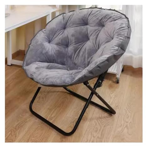 XXAD553TY Campingstuhl Faltbar Plüsch-Moon-Stuhl for den Außenbereich, zusammenklappbar, for Freizeit, Einzelsofa Faltbare Campingstühle