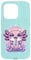Cute Kawaii Axolotl drinking Boba Tea Anime Case for iPhone 15 Pro