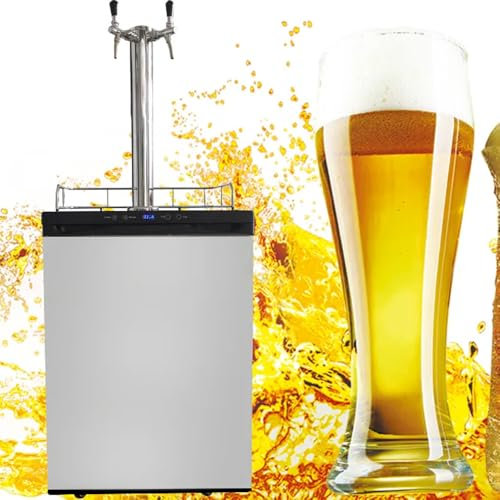 Distributeur de bière commercial multifonction, excellente fonction de conservation, contrôle précis de la température, refroidissement par air et refroidissement par eau, profondeur standard, acier i
