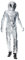 Faschingskostüme Damen Unisex Astronauten Kostüm, Karneval Kostüm Herren Astronaut Alien Kostüm mit Hut, Halloween Cosplay Party Weltall Astronaut Jumpsuit Erwachsene Spacepilot Overall Onesie