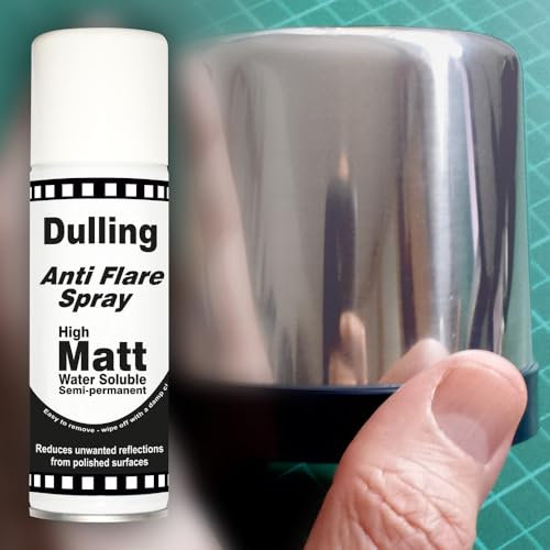 Dirty Down | Dulling & Anti-Flare Spray | High Matt Finish for Reducing Reflection & Glare | Fast-Drying, Water-Soluble & Easy to Remove | For Glass, Mirrors, Metal, Ceramics & Gloss Surfaces | 400ml