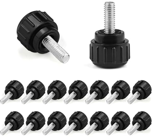 JJWNMLL 16 Stück Rändelschraube,M4X10mm Schraube Aus Kohlenstoffstahl | Sterngriffschraube Mit Gewinde,Gewinde Ersetzen Stern Hand,Handanfangschraube,mechanische Verriegelungsschraube