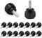 JJWNMLL Threaded Knurled Thumbscrew,16 PCS M4x10mm Carbon Steel Clamping Screw Knob Star Screw Monitor Screws Vesa Mount Screws
