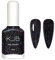 Glitter Nail Polish - Sparkle Black Nail Polish - 12ml Shimmer Air Quick Dry Nail Varnish - High Gloss & Long Lasting Purple Black Nail Art Polish For Women Girls Manicure DIY