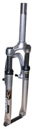 IEOWY Fahrradgabeln 24 Zoll Kinderfahrrad Vorderradgabel Scheibenbremse Silber Aluminiumlegierung Stoßdämpfung Mountainbike Federgabel Fahrradzubehör Teile Mountainbike Gabeln