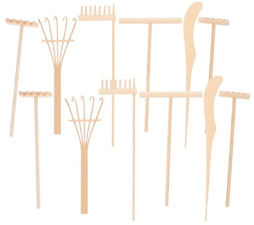 INOOMP Râteau à Sable Miniature pour Jardin Zen De Bureau Ensemble Outils De Décoration pour Maison Jardin De Sable