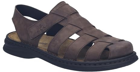 Josef Seibel Herren Klassische Sandalen Max.74,Weite G (Normal),Sandaletten,klettsandalen,bequem,Sommerschuhe,offene Schuhe,Moro,44 EU
