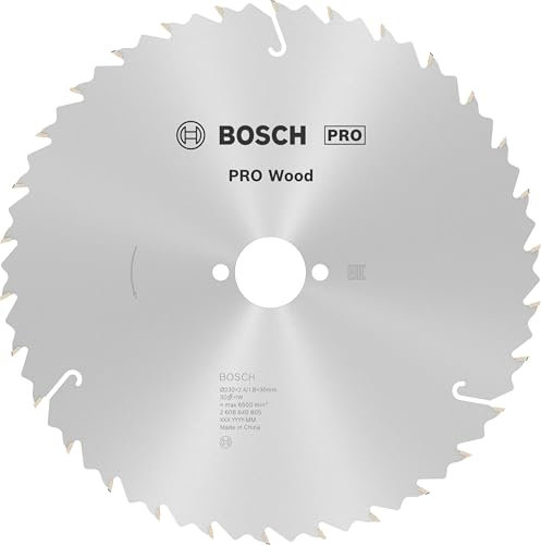 Bosch Professional 1x Lama per sega circolare Speedline Wood per Legno, Pannelli in truciolato, Ø 230 x 30 x 2.4 mm, 30 Denti, Accessori per Sega Circolare, 230 x 2.4/1.8 x 30 mm