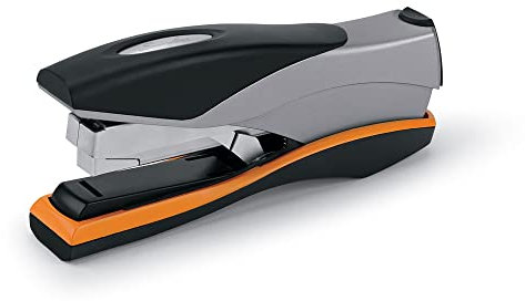 Swingline Heftgerät, Kapazität 40 Blatt, Optima 40, staufrei, reduzierter Aufwand, weicher Griff, Metall, Orange und Grau (87845)