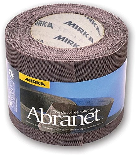 Mirka Abranet Netz-Schleifrolle 75 mm x 10 m Klett/Korn P320 / 1 Rolle/zum Schleifen von Holz, Spachtel, Lack, Kunststoff / 545BI001323R