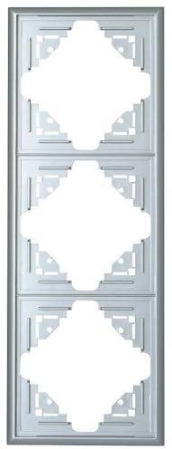 Kopp Abdeckrahmen 3-Fach Malta Silber, 309320063