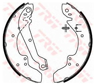 TRW Bremsbackensatz GS6166 | Kompatibel mit: FORD GRANADA II