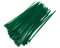 Small Standard Nylon Cable Ties 2.5mm in Width Zip Straps, Pack of 100 (2.5mm x 160mm, Green)