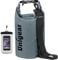 Unigear 5L/10L/20L/30L/40L Dry Bag Sack with Waterproof Phone Case and Long Adjustable Shoulder Strap for Boating, Kayaking, Fishing, Rafting, Swimming, Camping and Snowboarding (Grey, 10L)