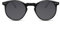 Cheapass Sonnenbrille Rund-e Schwarz Glänzend UV-400 Vintage Brille Plastik Damen Herren
