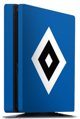 DeinDesign Skin kompatibel mit Sony Playstation 4 Slim Folie Sticker HSV Logo Hamburger SV