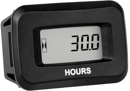 Kit de compteur horaire LCD numérique Runleader, AC/DC 5V à 277V, utilisation pour tondeuse à gazon ZTR Générateur de tracteur Chariot de golf Épurateur de voiture de club Compresseur de moteur