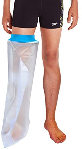 Asunby Cast Covers for Shower Leg Adult Waterproof full Leg Protector Shower Bandage Wound Showering for Broken Leg Knee Foot Ankle Wound Burns Care Supplies, After Surgery Gifts,Reusable